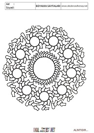 Mandala boyama sayfaları